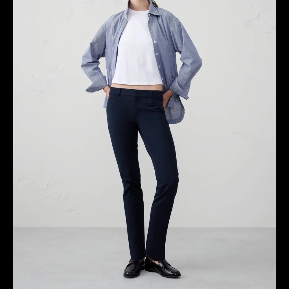 Banana Republic Navy Sloan Pants